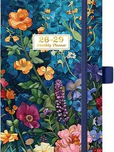 2026-2029 Pocket Planner/Calendar - 3 Year Monthly Planner 2026-2029, July 2026 - June 2029(36 Months), 6.3" x 3.7", Monthly Planners with Inner Pocket, Pen Holder & Elastic Closure - Colorful