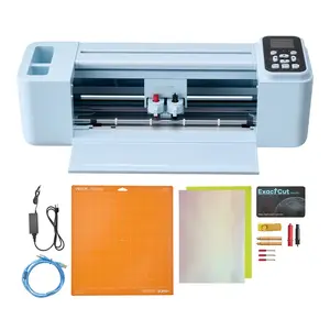 VEVOR Vinyl Cutting Machine, 12 in, Button and Screen Controlled Vinyl Cutter, 20000+ Built-in Design Resources, Compatible with Mac, Windows, Android and iOS, for Creating Customized Crafts Cards