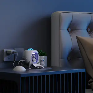 Aurora Bliss Projector Lamp With Bluetooth, White Noise & Magnetic Astronaut tv stick smartphone Mini Android with Keystone Correction