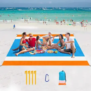 Beach Blanket, Lightweight Beach Mat, Sand-resistant Polyester Mat, Easy To Clean & Carry for Summer Outdoor Adventures