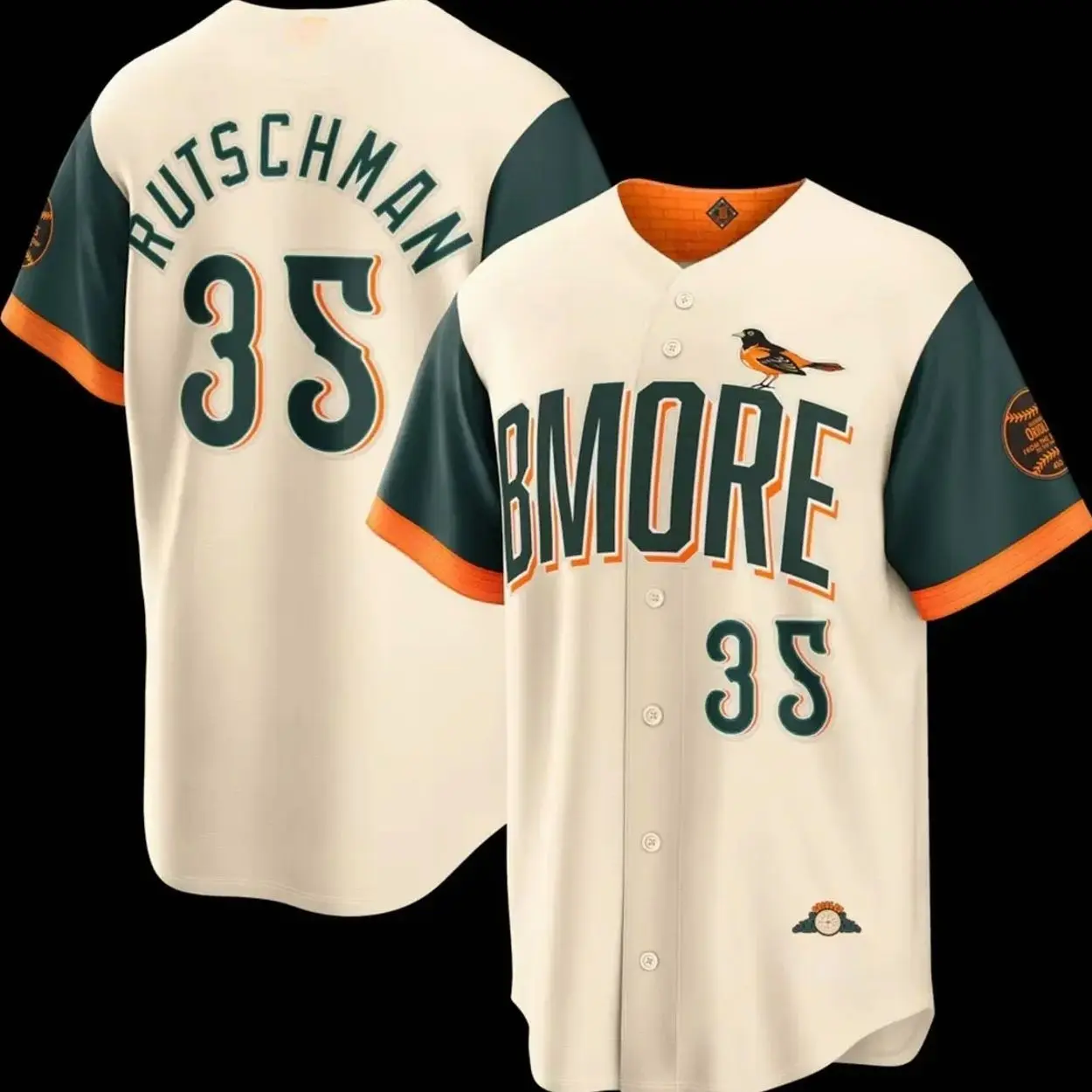 Unisex Baseball Baltimore USA Rutschman 35 2026 City Connect Stadium Jersey - Cream