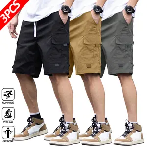 Men's casual five-point shorts with workwear pockets, comfortable and durable fabric, suitable for street dance, skateboarding, daily commuting, sports and leisure wear, a perfect choice for summer outfits.