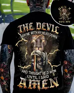 Chaosmoda Generation X The Devil Saw Me With My Head Down Custom Year Skull T-shirt