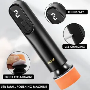 Mini Cordless Car Polisher Electric Car Polishing Repair Kit LED Display Automotive Scratch Removal Polishing Machine for Car