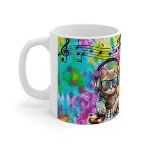 Stacy  - DJ Kitty Collection Ceramic Mug 11oz