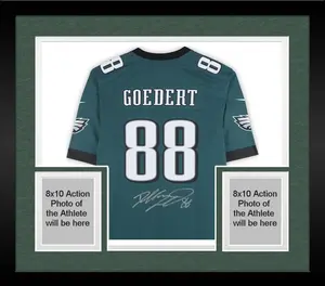Framed Dallas Goedert Philadelphia Eagles Super Bowl LIX Champions Autographed Nike Super Bowl LIX Green Game Jersey - Fanatics Authentic Certified