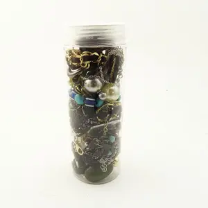Vintage Fashion Jewelry Accessories Jar – Necklaces Bracelets Earrings Mixed Style