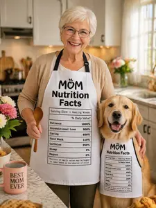 Funny Mom Apron – Perfect Mother’s Day Gift | Nutrition Facts Design