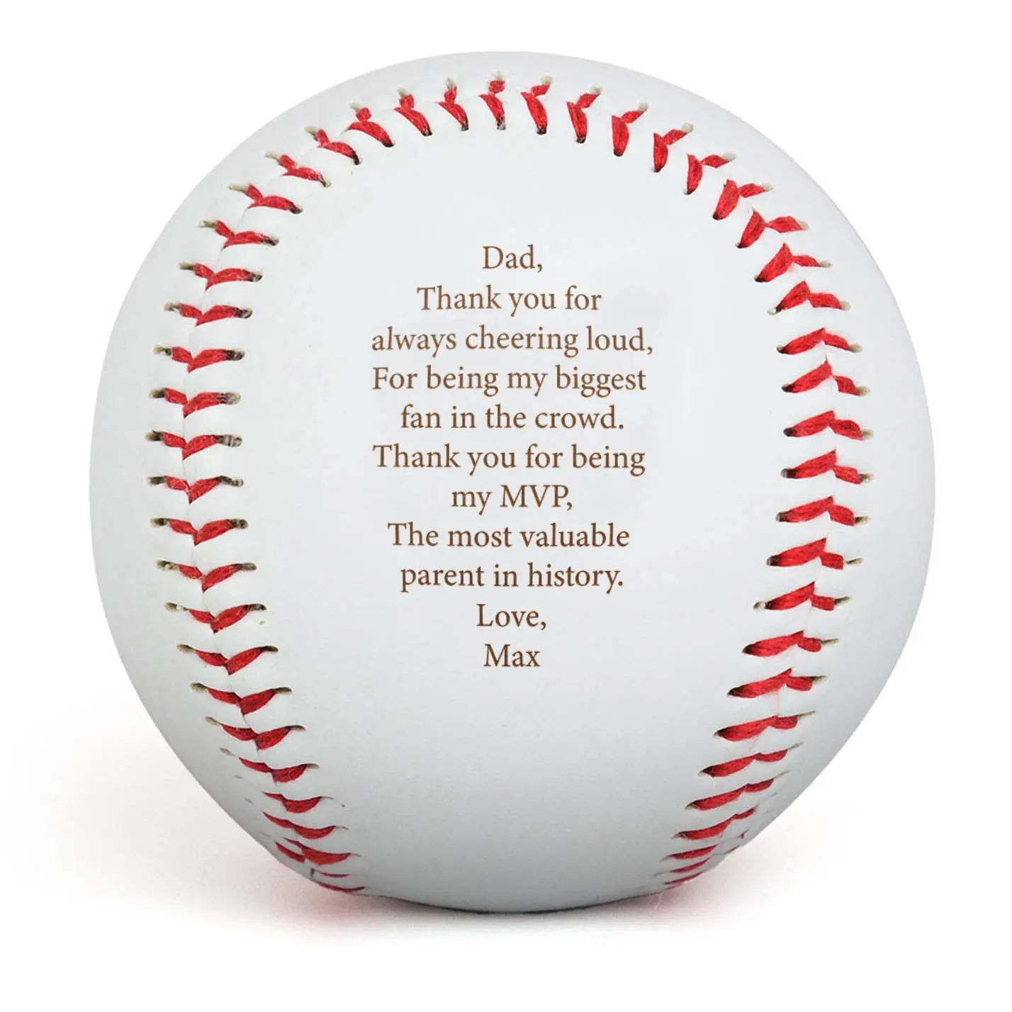 Engraved Baseball with Heartfelt Poem, Personalized Keepsake for Dad, Meaningful Gift Idea for Father's Day, Birthday, Christmas, Gift Ideas, Poem Engrave