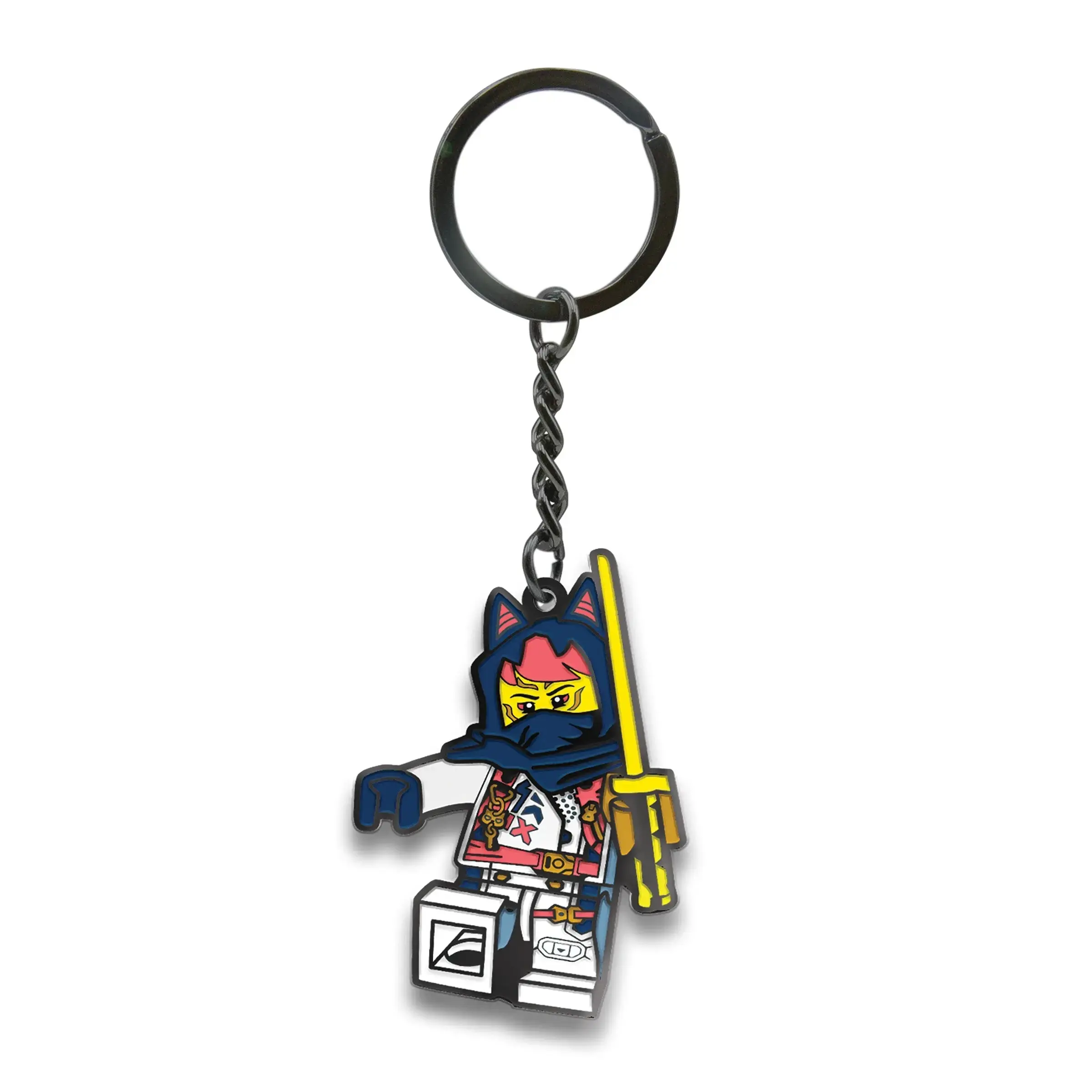 LEGO® NINJAGO® Enamel Keychain - Sora (53340) | 2-Inch Metal Bag