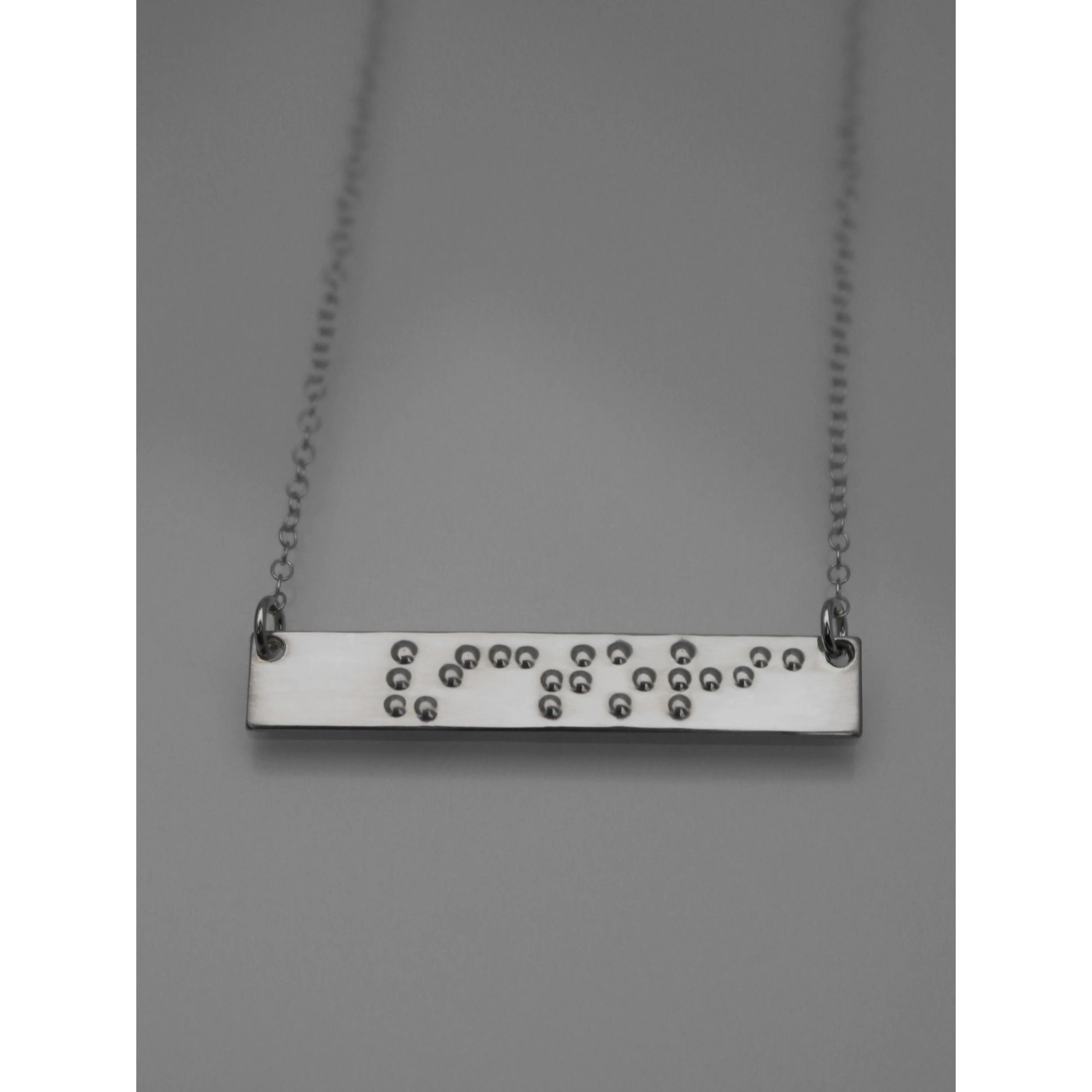 Braille Name Necklace