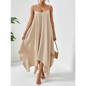 Scoop Neck Midi Cami Dress