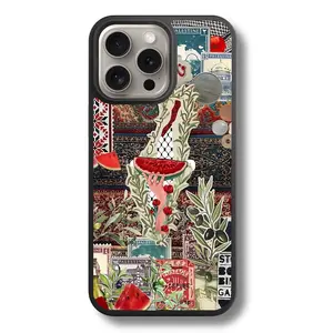 Falasteen v2  Palestine Inspired Phone Case  Scrapbook Aesthetic  Free Palestine  Gaza  Olive Trees For iPhone 11-17
