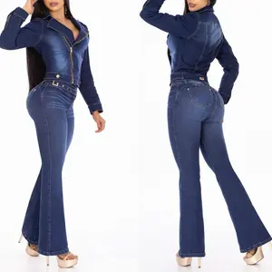 P76-58 Colombian Set en Denim Blue Color