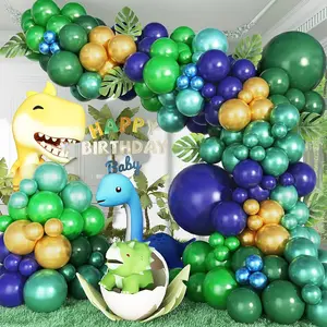 Dinosaur Themed Balloon Arch Kit, 1 Set Colorful Balloon Garland Arch Kit, Birthday Party Decoration, Jungle Themed Decoration, Animal Themed Decoration