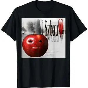 GGOR Funny SYBAU Silly AI Apple gen z Meme BrainRot Humor T-Shirt