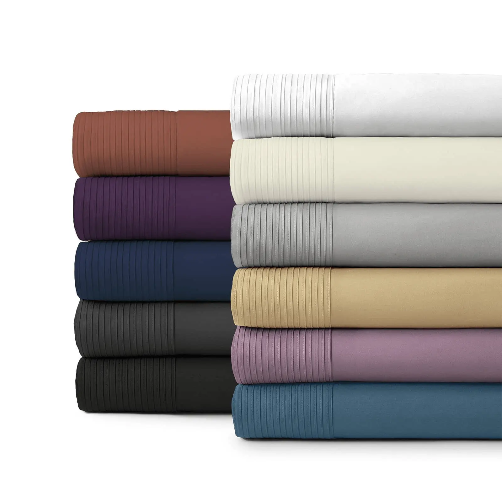 Vilano Microfiber Bed Sheet Set, 4-Piece 21-in Extra Deep Pocket Soft Breathable Sheets with Pleated Hem, Soft Breathable Sheet
