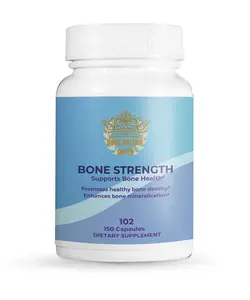 Bone Strength Capsules | Bone Health & Density Support | Calcium, Vitamin D3 & Herbal Blend | 150 Capsules