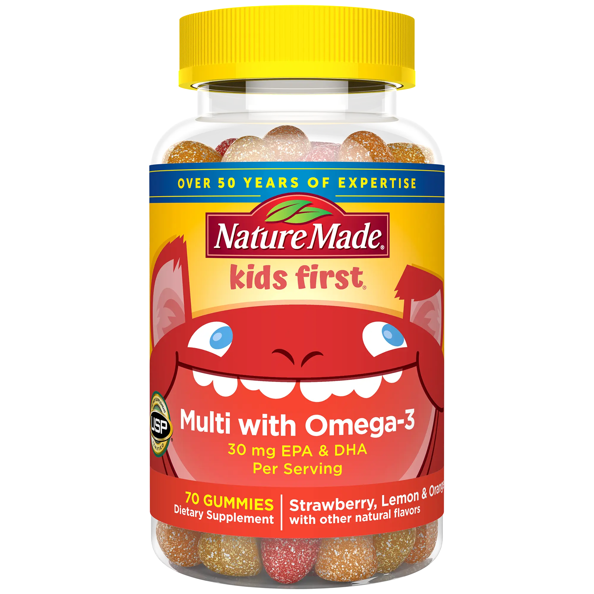 Kids First® Multivitamin + Omega-3 Gummies Kids First® Multivitamin + Omega-3 Gummies