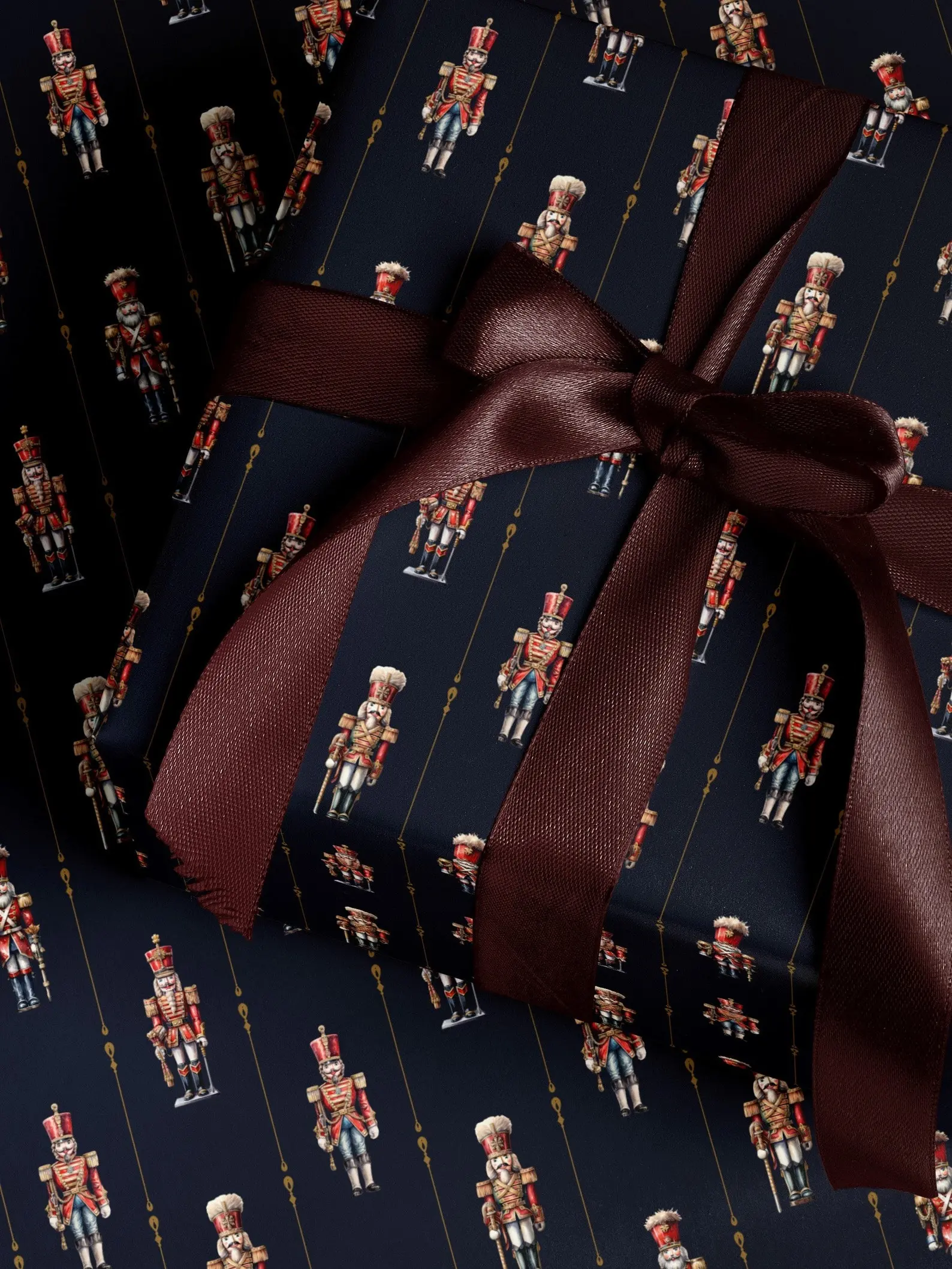 Nutcracker Wrapping Paper, Holiday Gift, Wrap Nutcracker Gift Wrap Elegant Christmas Gift, Wrap Christmas Wrapping Paper Seasonal Gift, Wrap