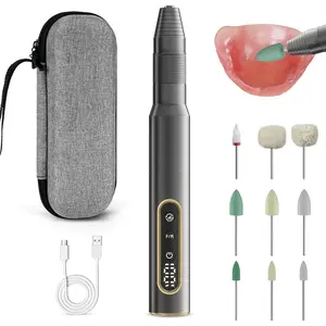 Mini Polisher, 30000RPM Repair & Kit for Acrylic & Soft Liners - Smooths Rough Edges, Removes Stains, Perfect Finish, Gift for Dad Mom Grandma Grandpa