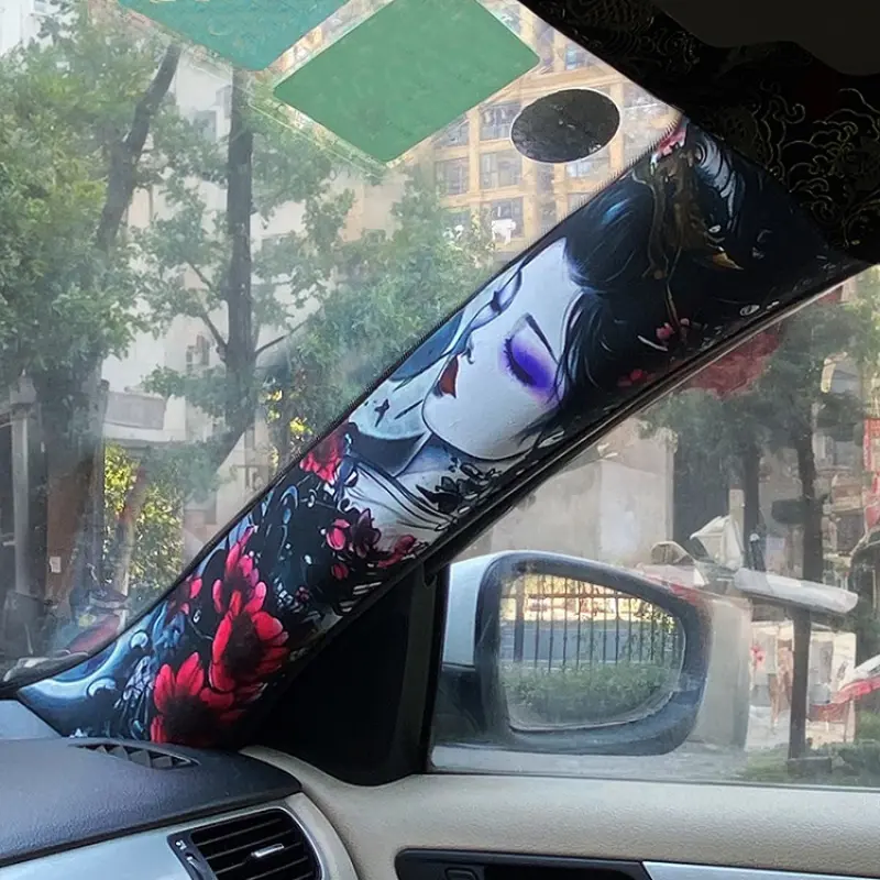 Jdm Car Interior Abc Pillar Upgrade Colorful Self-Adhesive Decal Stickers, Automobile Decals, Car Accessories, Car Interior Decorative, Automotive Decoration, Cool Customization for Vehicle Interiors, Easy DIY Modification