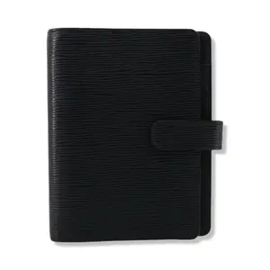 Pre-owned Louis Vuitton Epi Leather Small Leather Goods Black Medium Ring Agenda LV1843