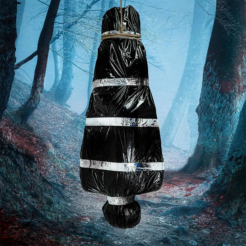 Hanging Corpse Dead Victim Props Halloween Decorations, Haunted Creepy House Halloween Decor,Scary Halloween Decorations Outdoor Clearance, Outdoor Halloween Inflatables Yard Decorations