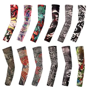 6/12PCS Tattoo Cooling Arm Sleeves UV Sun Protection for Sports Running Cycling