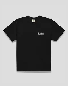 Brooklyn Cloth Brooklyn Tee, Unisex Heavyweight Garment Dyed T Shirt, 100% Ring Spun Cotton Soft Breathable Everyday Tee, Black, Multiple Color, Small to X-Large