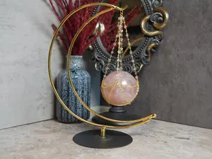 Moon Sphere Stand - Gold & Silver