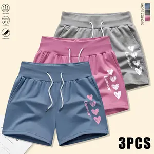 Set of 3 women’s shorts featuring a drawstring and elastic waistband, adjustable for comfort. Comfortable, breathable fabric suitable for beach vacations, gym workouts, home wear, and more. Summer shorts, women’s shorts.