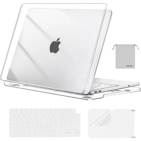 MOSISO 4-in-1 Protective Bundle for 13-in MacBook Neo (2026 Release, A3404 Matched, A18 Pro Chip) - Polycarbonate Crack-Scratch Resistant Hard Shell Case, Flexible Screen Protector, 2 Keyboard Covers for School, Daily Work, Water Resistant, None, Specific