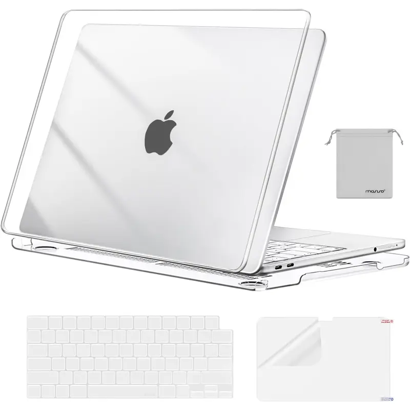 MOSISO 4-in-1 Protective Bundle for 13-in MacBook Neo (2026 Release, A3404 Matched, A18 Pro Chip) - Polycarbonate Crack-Scratch Resistant Hard Shell Case, Flexible Screen Protector, 2 Keyboard Covers for School, Daily Work, Water Resistant, None, Specific