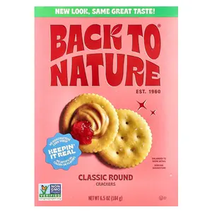 Back to Nature Crackers, Classic Round, 6.5 oz (184 g)
