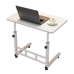 Standing Desk Adjustable Height, Small Standing Desk with Wheels – Mobile Portable Rolling Laptop Table, Adjustable Computer Workstation for Home Office, Study, Bedroom