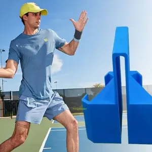 Tennis Net Camera Mount Tool, Clip-On Phone & Action Camera Holder for Tennis Net Post, Stable Recording Rack for Match & Training