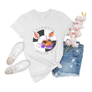 T-Shirt Unisex Fnaf Ar Lolbit Please Stand By Women Girl Shirt Friend Event Gift For Men Shirts Family Tee Novelty Sleeve