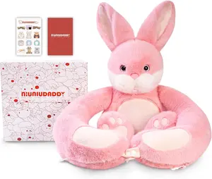 Niuniu Daddy 4LBS| Bunny/Teddy Bear Heatable Weighted Stuffed Animals, Rabbit Microwave Plush Lavender Scented with Heating Pads, Heated Plushy Toy with Unscented for Girls Women Birthday Christmas Holiday