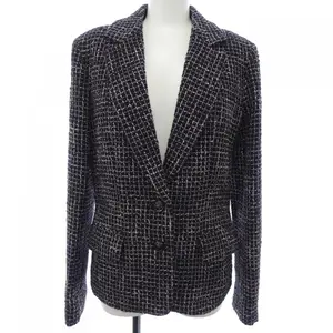 Pre-owned CHANEL Tweed Small Leather Goods P73339V62835 22B Wool Jacket