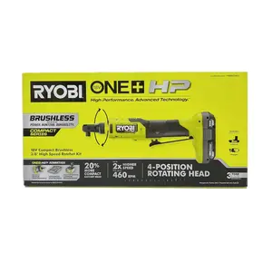 RYOBI ONEAND 18V HP BRUSHLESS Cordless 3/8 in. HIGH Speed Ratchet KIT with 2.0 AH Batter