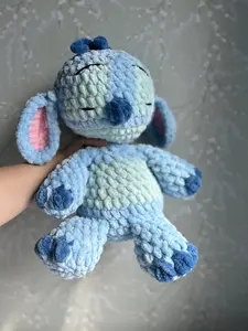 Blue Alien Crochet Plushie