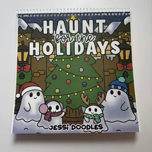 Haunt for the Holidays Spiral Coloring Book