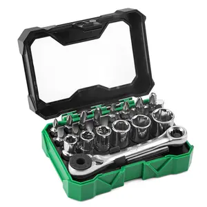 1/4" Drive, 24 Piece Mini Ratcheting Bit Set, #SK03450