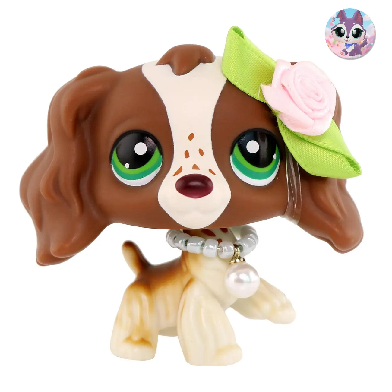 LittlePeta Mini Cocker Spaniel Model Collectible Figurine - LPS Collectors' Cute Action Figure, Educational & Engaging, PVC-Free, Figurines Collectibles Toy