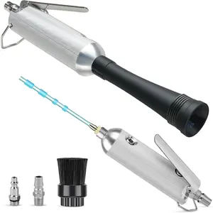 PARAROSE Car Detailing Cleaning Gun,Car Detailing Kit Interior Cleaner,High Pressure Blower Gun,Car Detailing Tools for Car Quickly Blasts Dirt and Dust Works with Air (Silver)