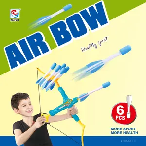 Kids Bow and Arrow Set - 6 piece outdoor archery toy for target practice. Educational and interactive toys for ages 5-12. Perfect for Halloween, birthday, Christmas and holiday gifts. Great for backyard play and parties. Juguetes.Random colors.