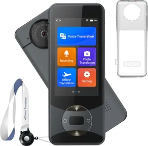 W10 AI Translation Device, Real Time Language Translator No WiFi Needed, Voice  Two-Way Translator in 144 Languages & Accents, Offline/Photo/Text Translation for Business Travel (Grey)
