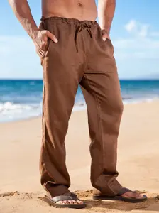 Chocolate Linen Riviera Pant