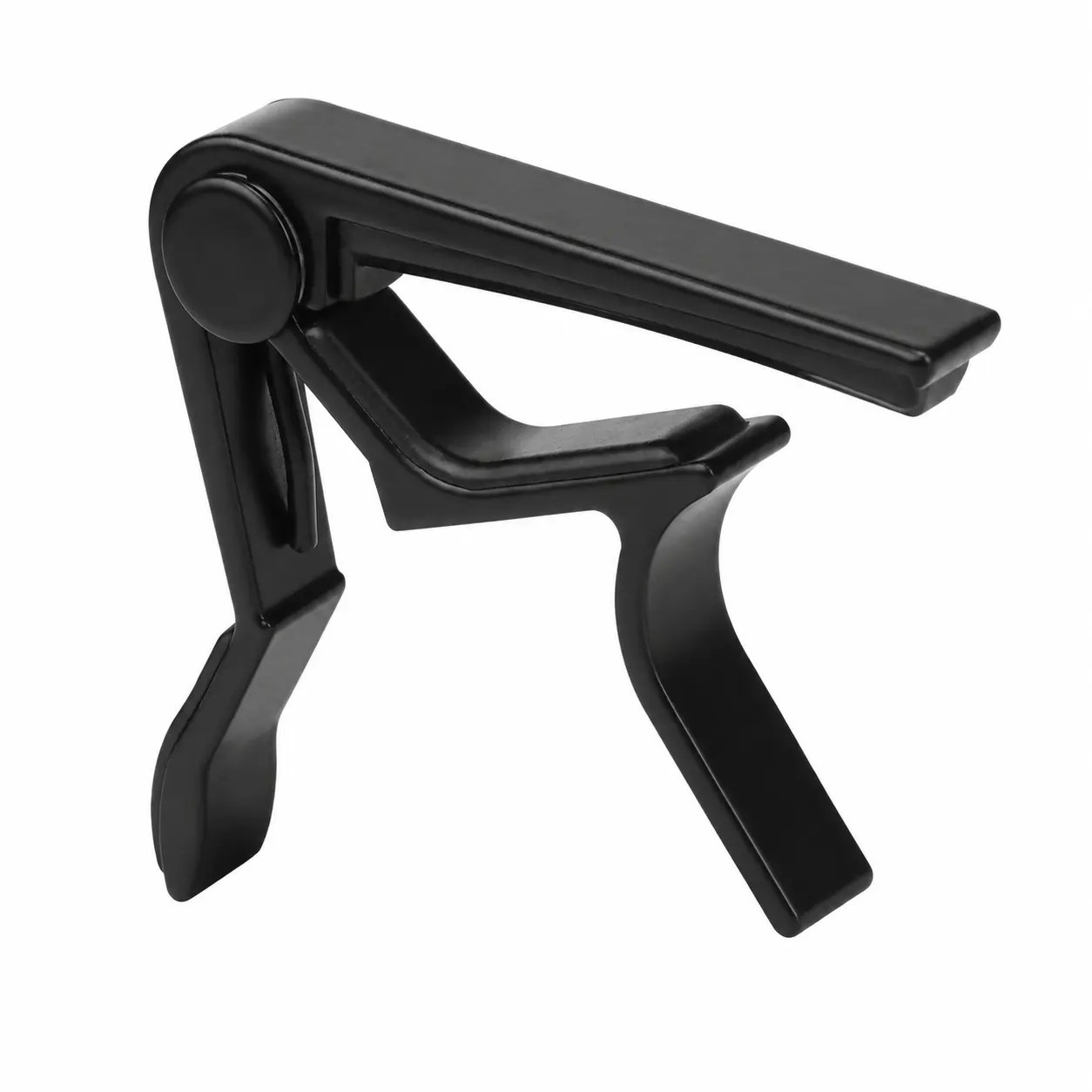 Black Clip Clamp Guitar Capo - Premium Universal Capo for 6-String Acoustic Guitars, Electric Guitars, Ukuleles